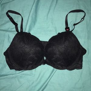 NWT LA SENZA BLACK LACE PUSH UP BRA